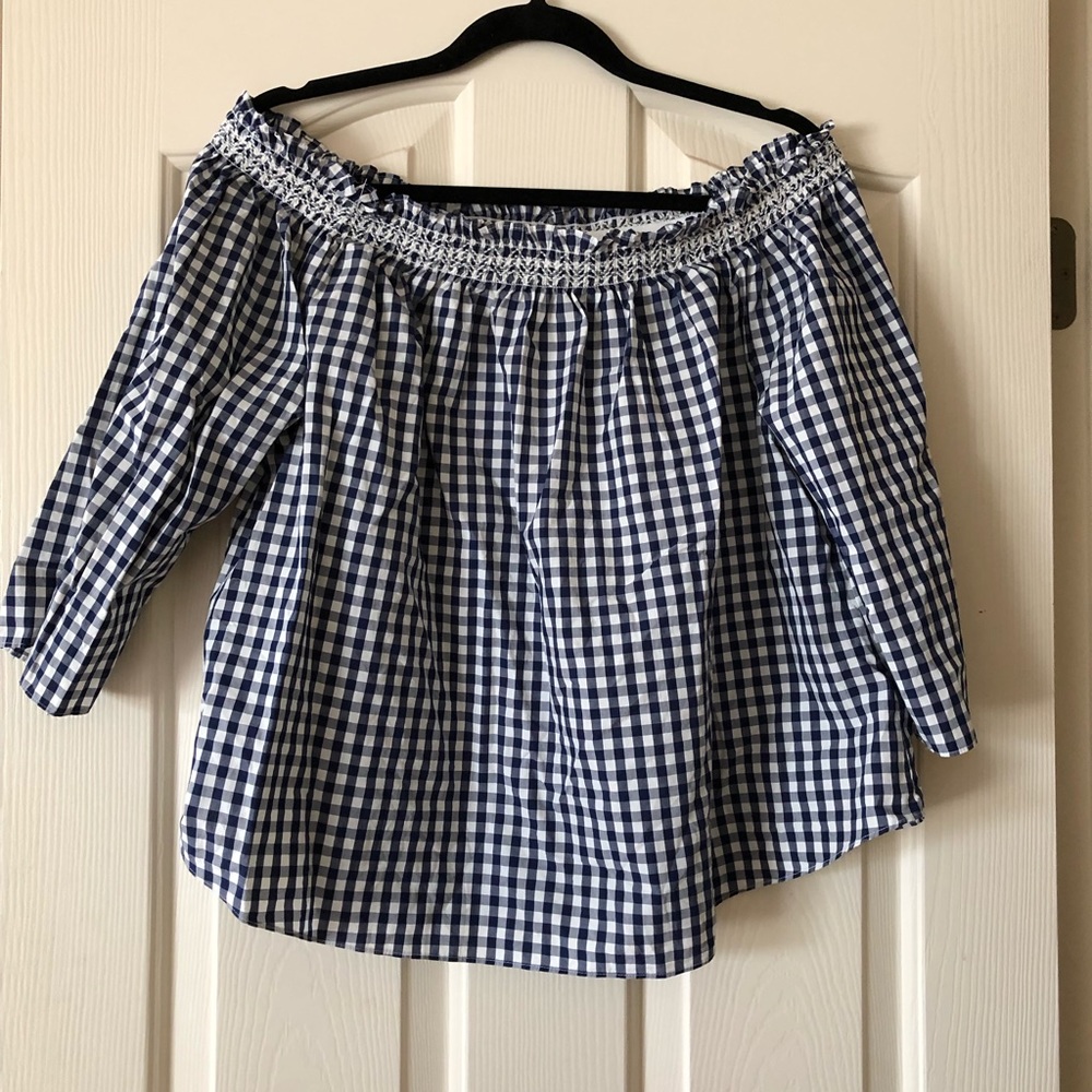 Madewell gingham top